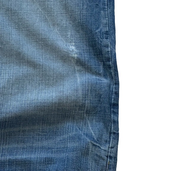 VINTAGE Mecca Jean Shorts Mens 42 Blue Denim Jorts Baggy Hip Hop Y2K 90s - Picture 5 of 12